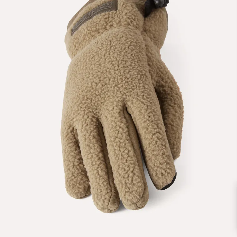 Sealskinz - Hoveton Fully Waterproof Sherpa Fleece MTB Glove in Brown-2