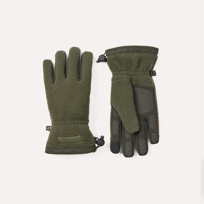 Sealskinz - Hoveton Fully Waterproof Sherpa Fleece MTB Glove in Olive-1