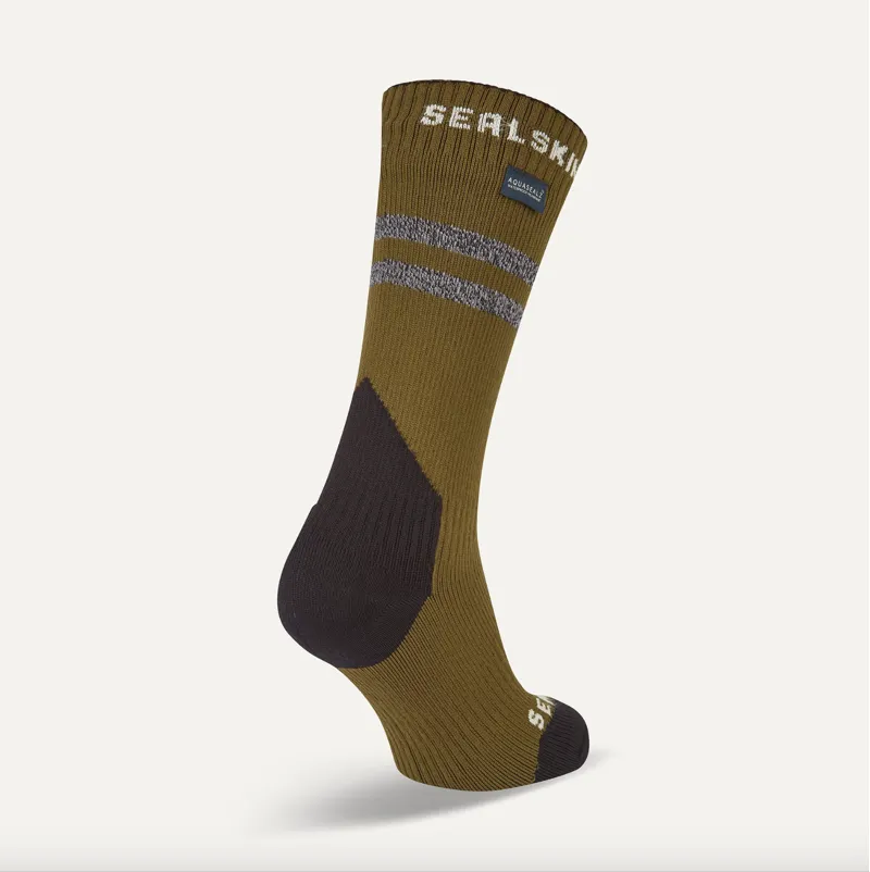 Sealskinz - Runton Fully Waterproof Winter Mid MTB Sock in Olive Green-1