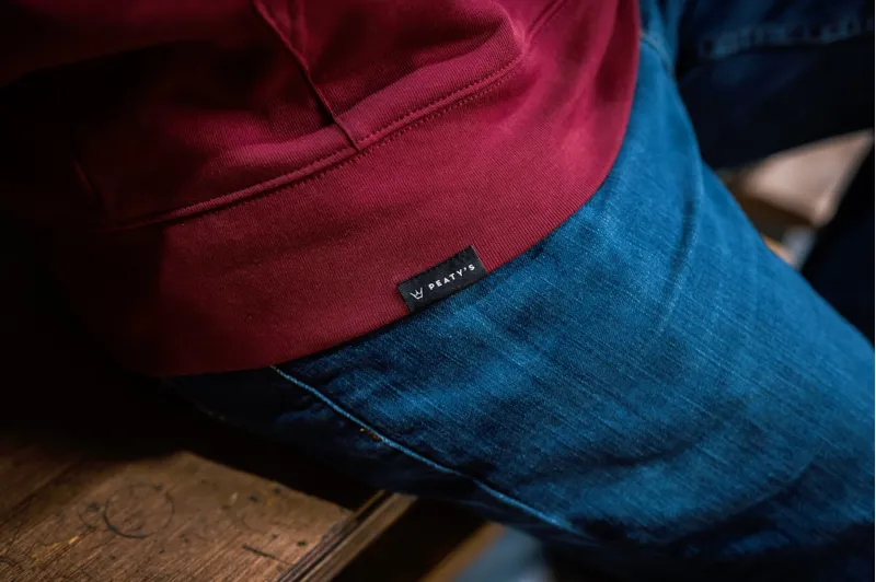 Peaty's PubWear Premium Casual Pullover Hoody in Summit / Burgundy-4