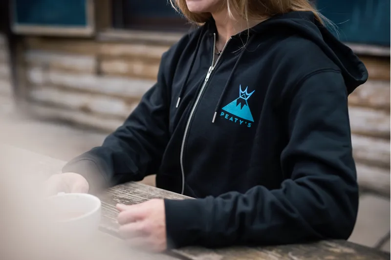 Peaty's PubWear Premium Zip Hoody in Summit / Black-2