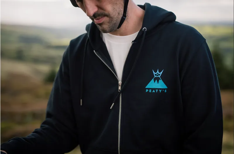 Peaty's PubWear Premium Zip Hoody in Summit / Black-6