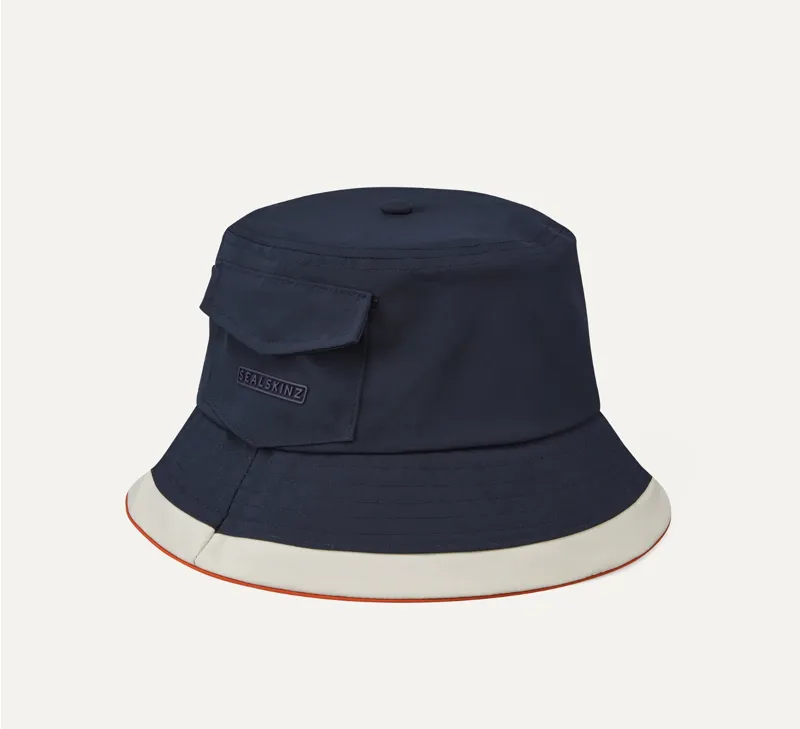 Sealskinz Seething Waterproof Nylon Bucket Hat in Navy Blue-1