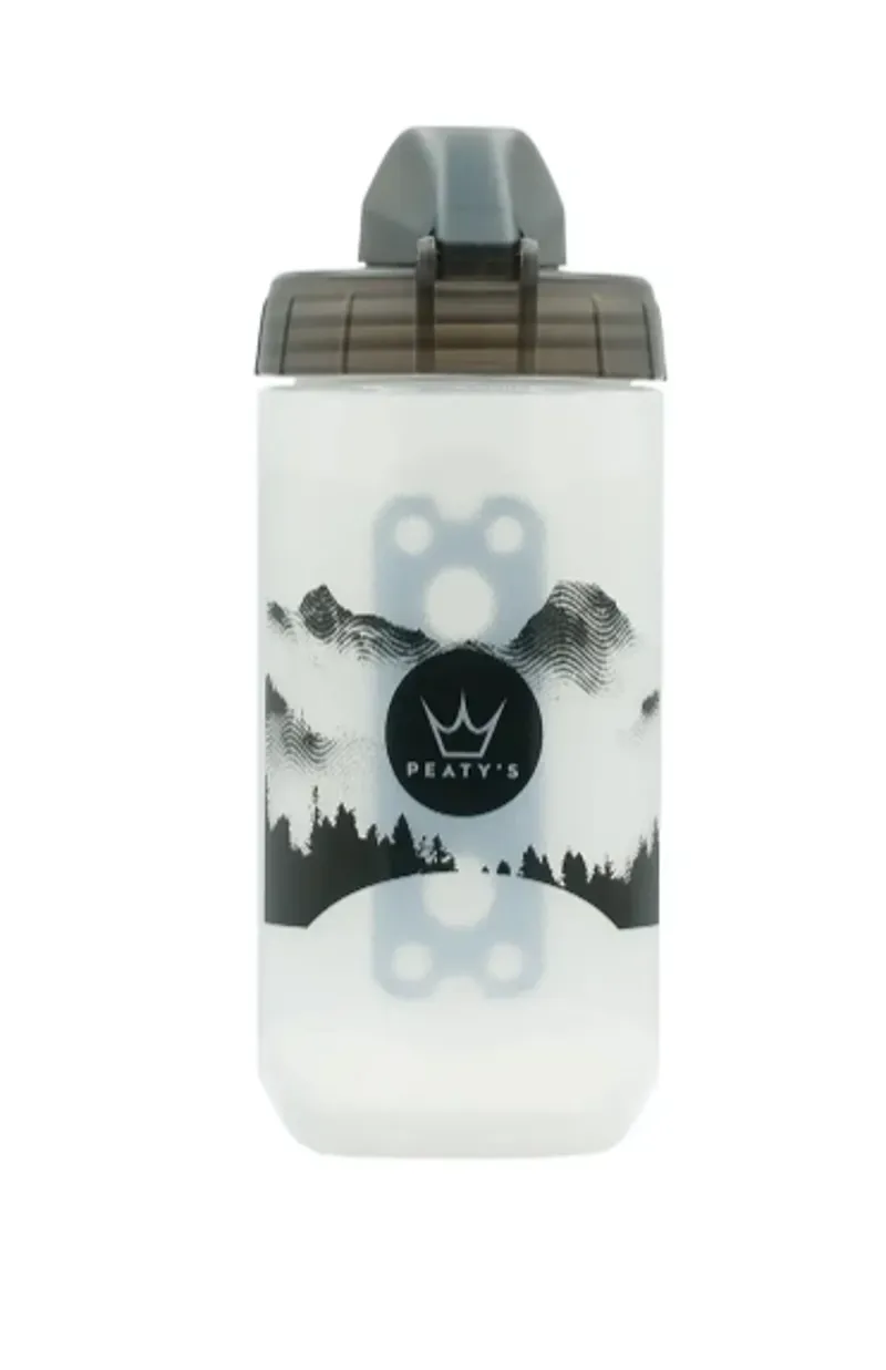 Peaty's x Fidlock Lockin Bottle - Mountains / Clear in 450ml