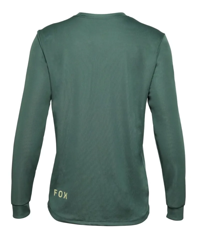 Fox Youth Ranger Long Sleeve MTB Jersey in Hunter Green-1