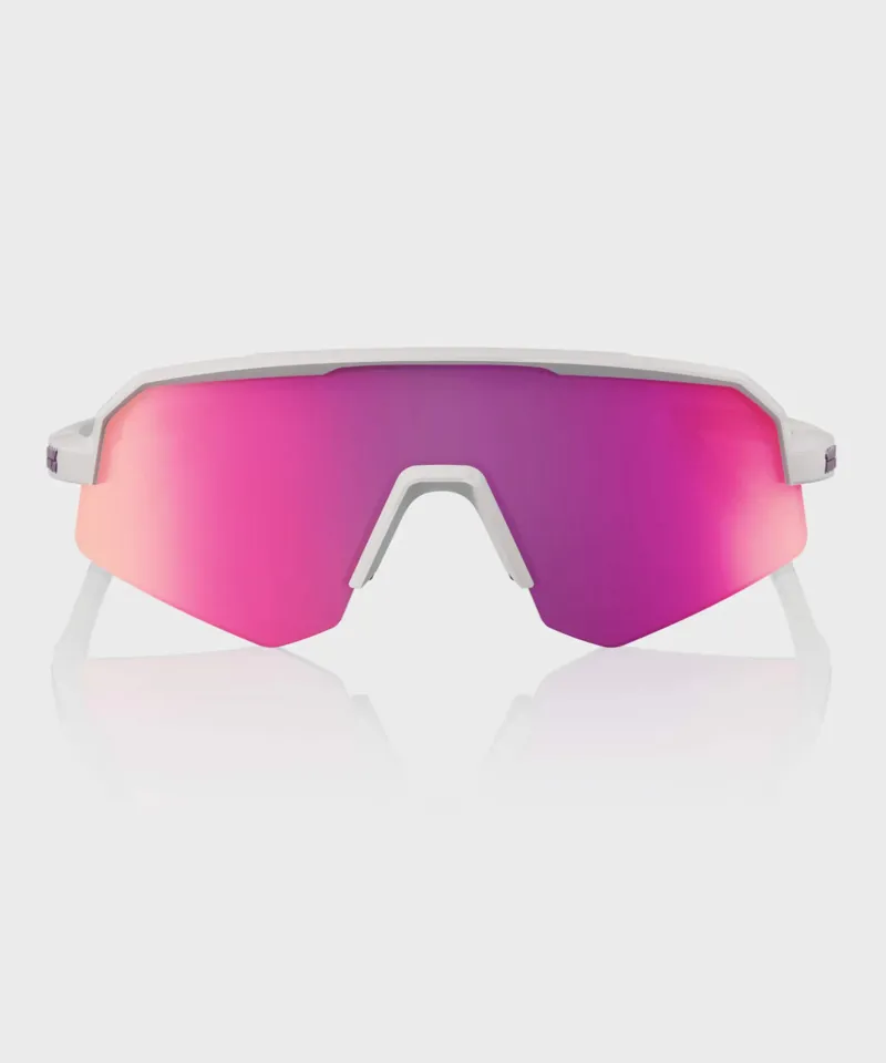100 Percent Slendale SL - Matte Chalk - Purple Multilayer Mirror Lens-2
