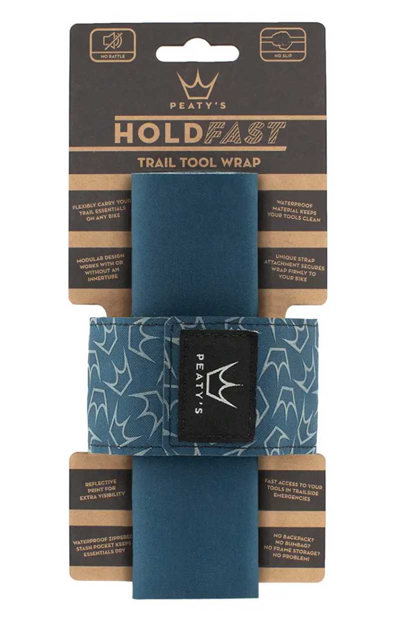 Peatys HoldFast Trail Tool Wrap in Ocean Blue