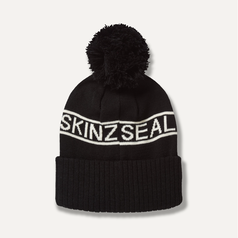 Sealskinz Heacham Waterproof Cold Weather Bobble Hat in Black-1