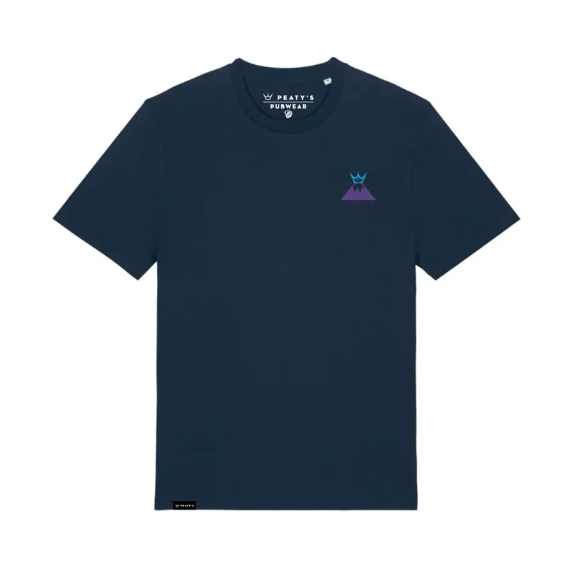Peaty's PubWear Premium Short Sleeve Tee in Summit / French Navy