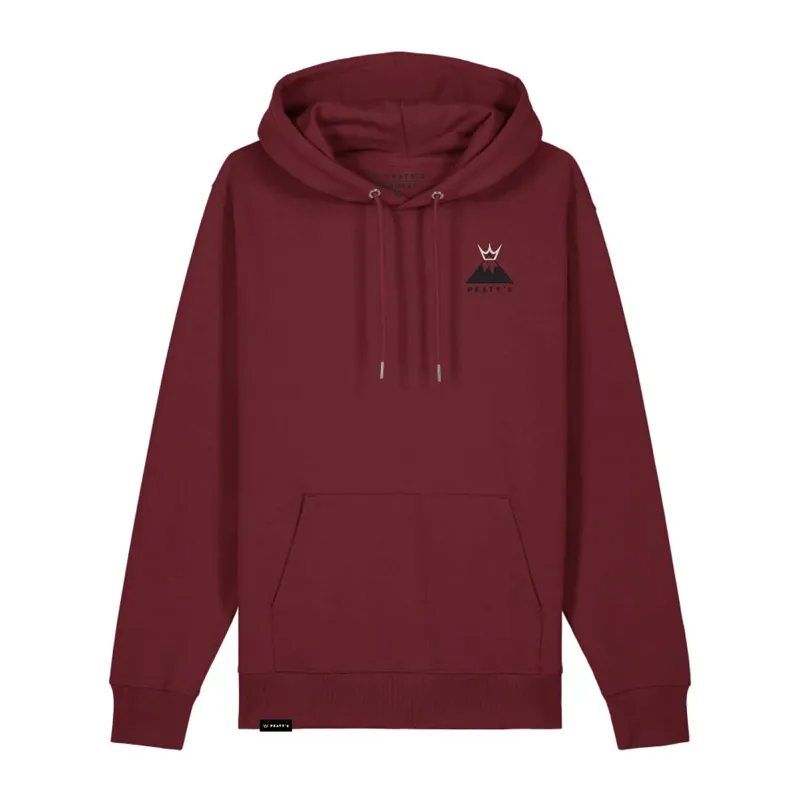 Peaty's PubWear Premium Casual Pullover Hoody in Summit / Burgundy