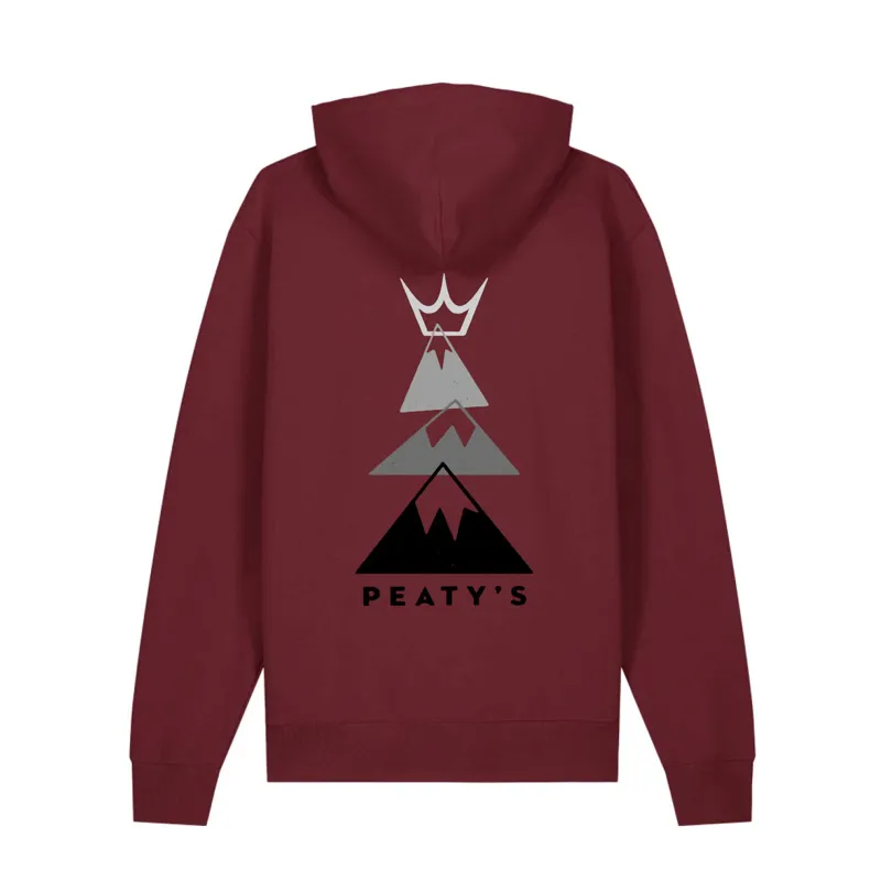 Peaty's PubWear Premium Casual Pullover Hoody in Summit / Burgundy-1