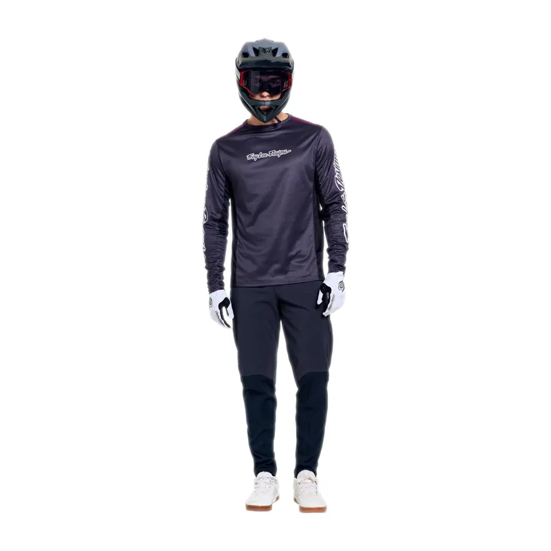 Troy Lee Designs Stage Long Sleeve Mountain Bike Jersey in Carbon
