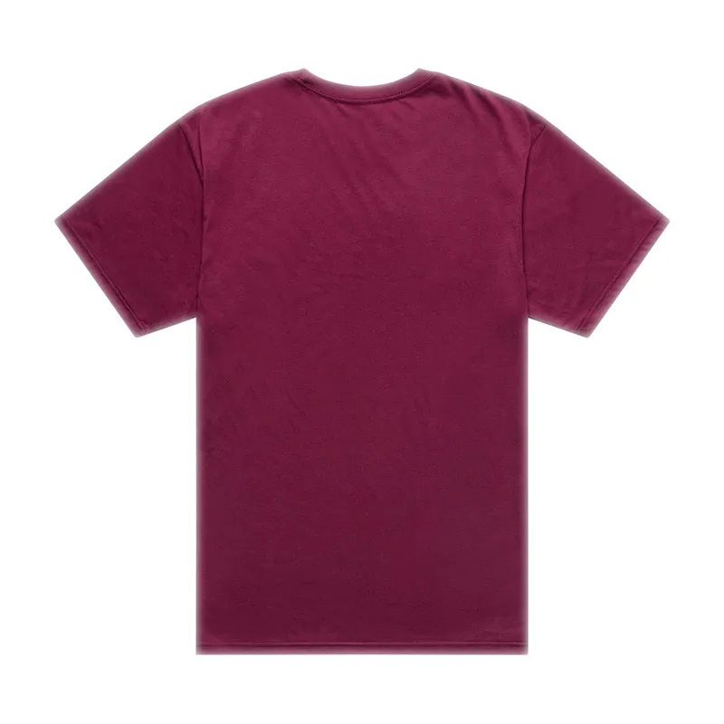 TroyLee Flame2 Short Sleeve Tech Tee in Sangria -1