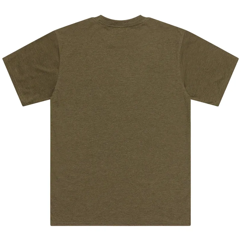Troy Lee Signature Stamp Short Sleeve tech Tee in Stamp Olive Heather-2
