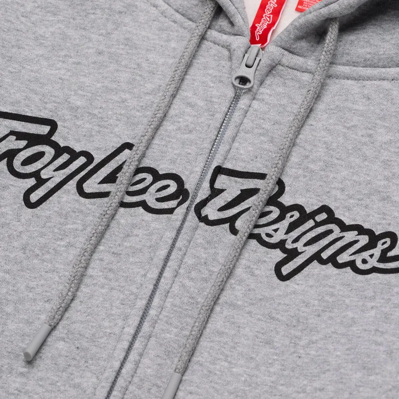 TroyLee Classic Pullover Zip Hoodie in Gray Heather-2