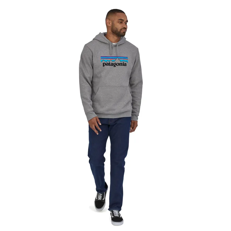 Patagonia P-6 Logo Uprisal Hoody in Gravel Heather-1