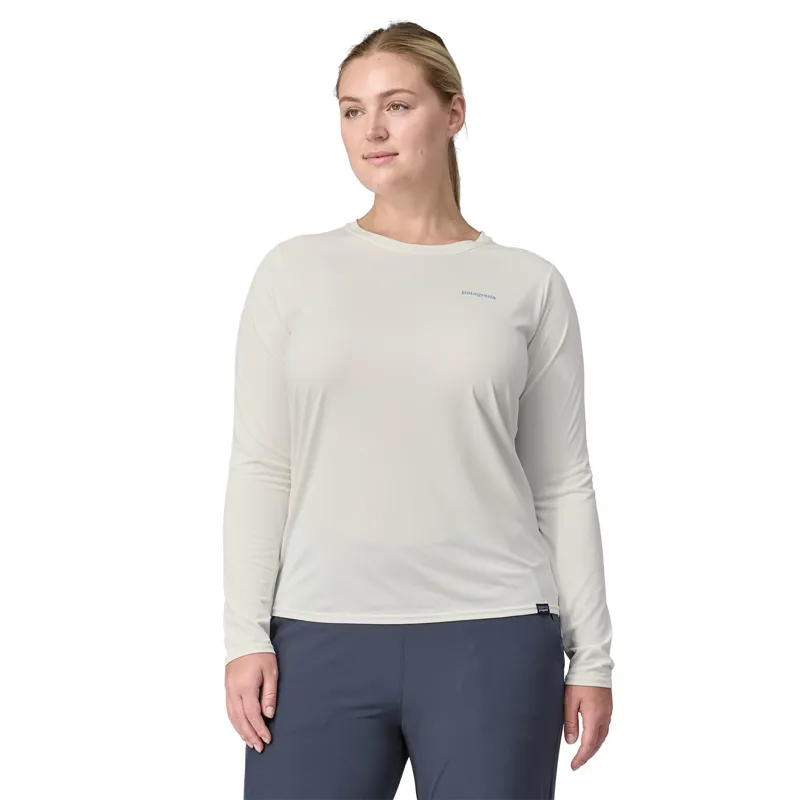 Patagonia Women's Long Sleeve Capilene Cool Daily Waters Jersey White 