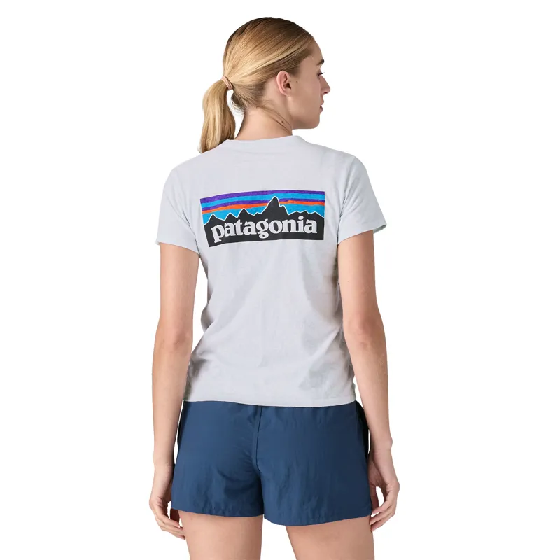 Patagonia Women's P-6 Logo Responsibili-Tee in White
