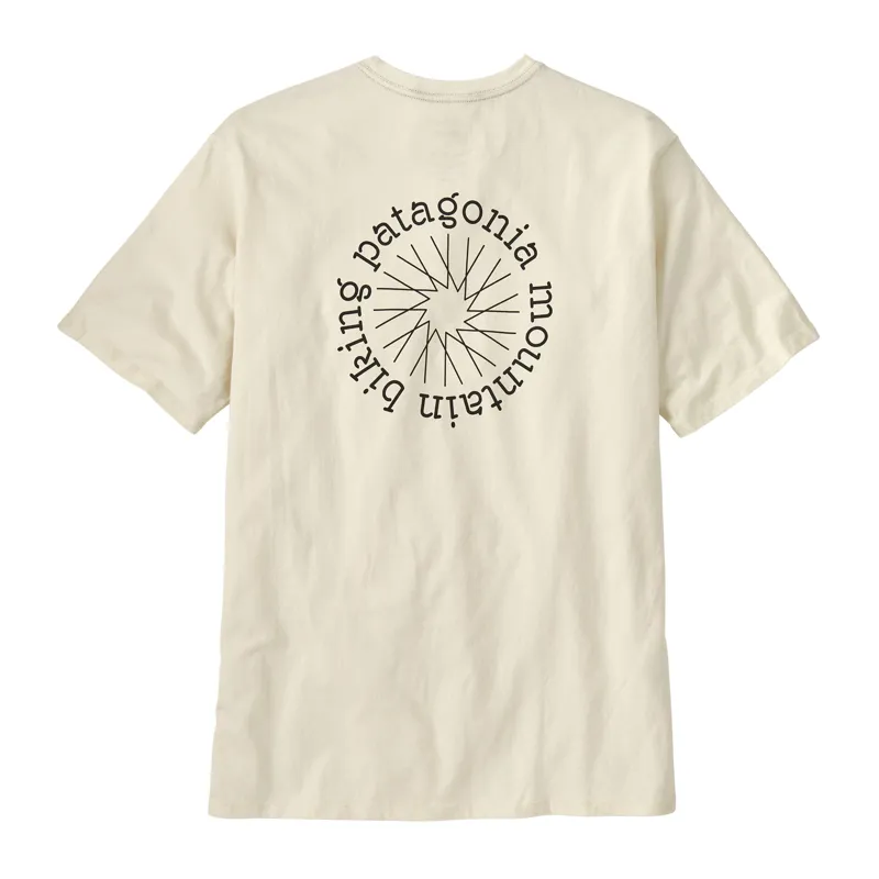 Patagonia Spoke Stencil Responsibili-tee Short Sleeve Tee in Chalk White