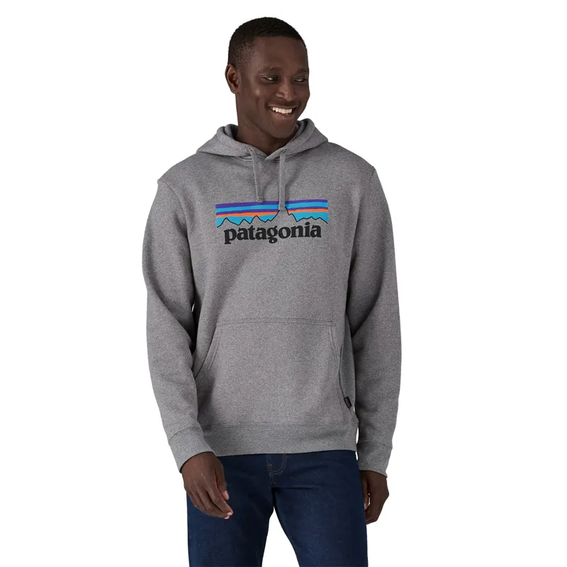 Patagonia P-6 Logo Uprisal Hoody in Gravel Heather-4