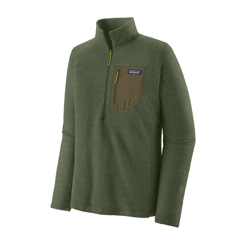Patagonia R1 Air Zip Neck Fleece in Torrey Pine Green-2