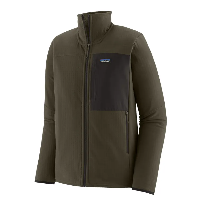 Patagonia R2 TechFace DWR Coated Softshell Jacket in Pine Green-2