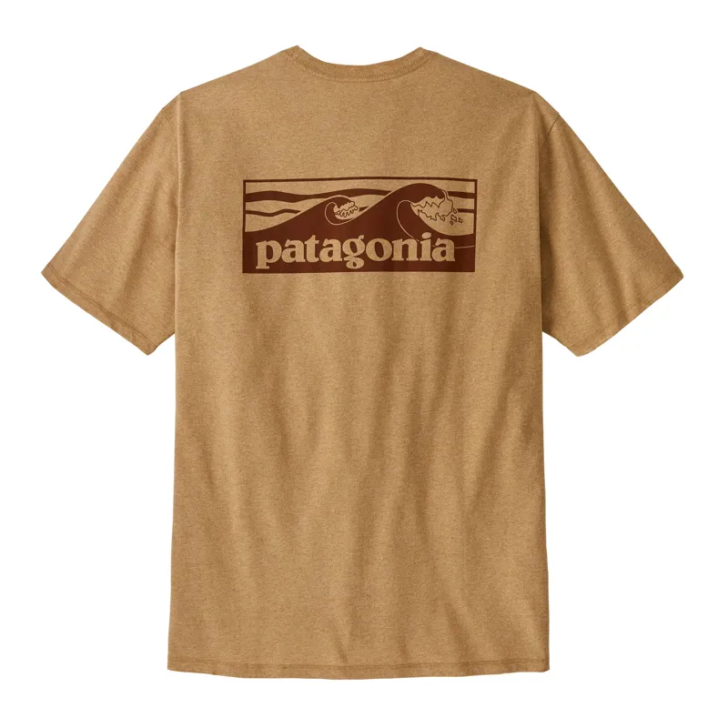 Patagonia Boardshort Logo Pocket Responsibili-Tee in Talon Gold-3
