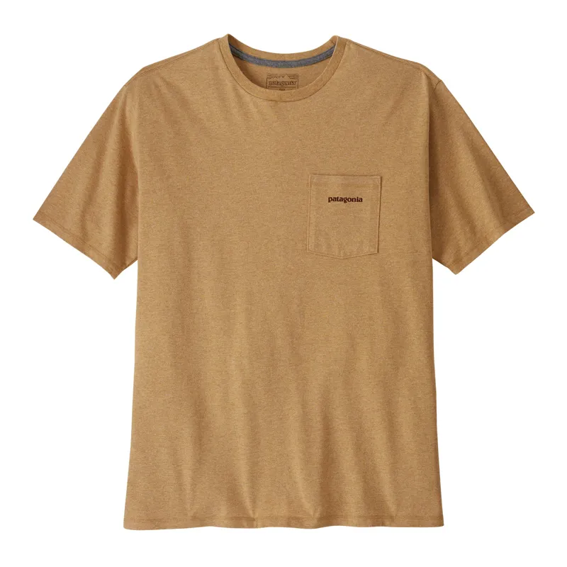 Patagonia Boardshort Logo Pocket Responsibili-Tee in Talon Gold-2