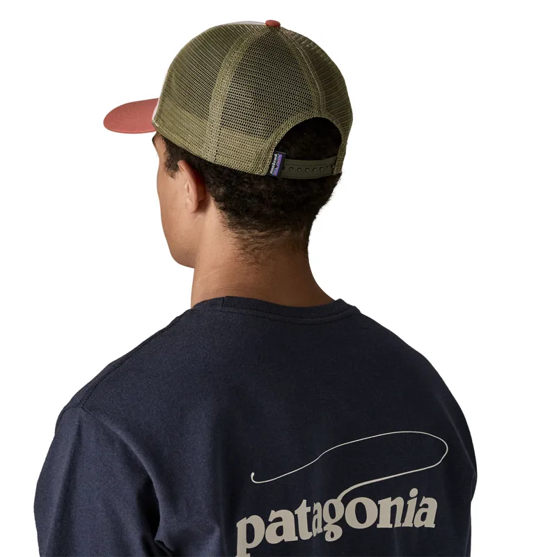 Patagonia P-6 Logo LoPro Trucker Hat in Birch White-1