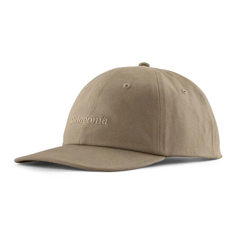 Patagonia Fitz Roy Icon Trad Cap In Text Logo Seabird Grey-3