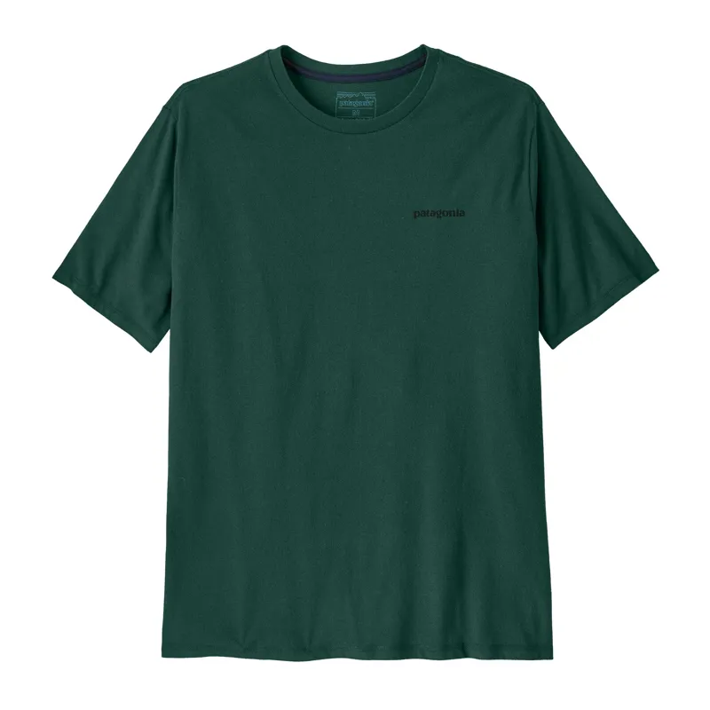 Patagonia P-6 Logo Short Sleeve Responsibili-Tee in Cascade Green-2