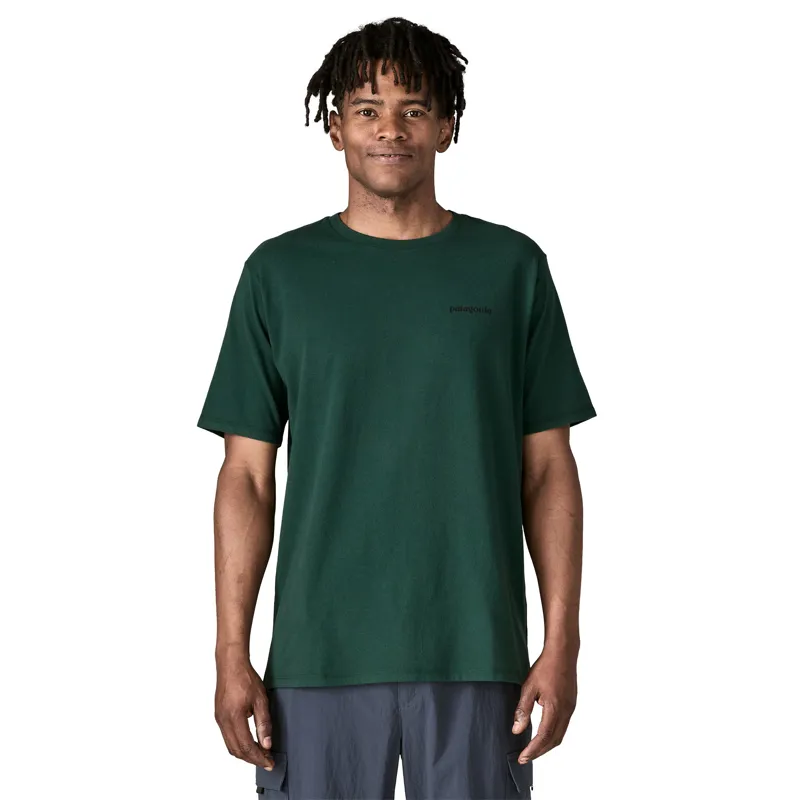 Patagonia P-6 Logo Short Sleeve Responsibili-Tee in Cascade Green-3