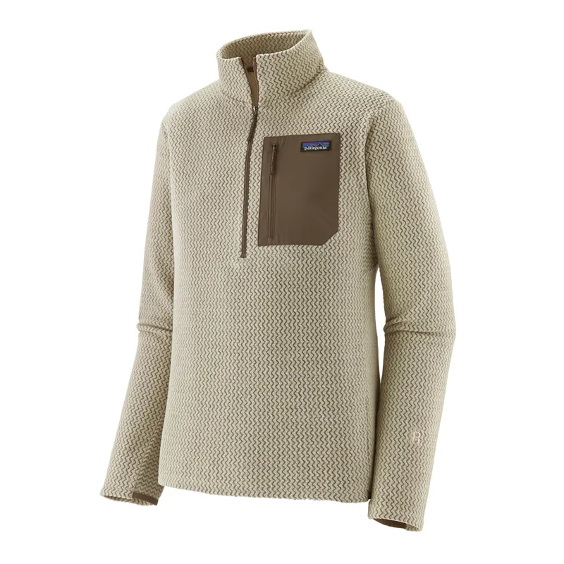 Patagonia R1 Air Zip Neck Crewneck Fleece in Pelican-4