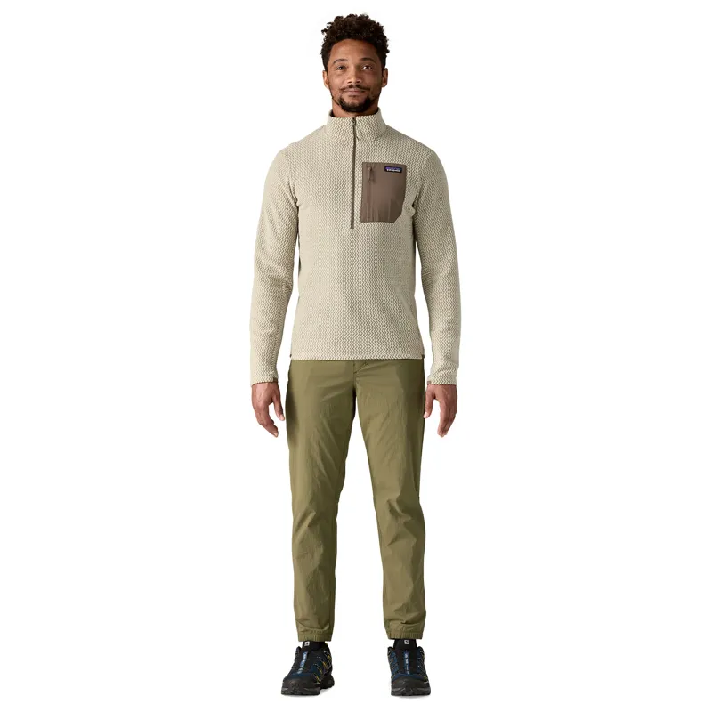 Patagonia R1 Air Zip Neck Crewneck Fleece in Pelican-2