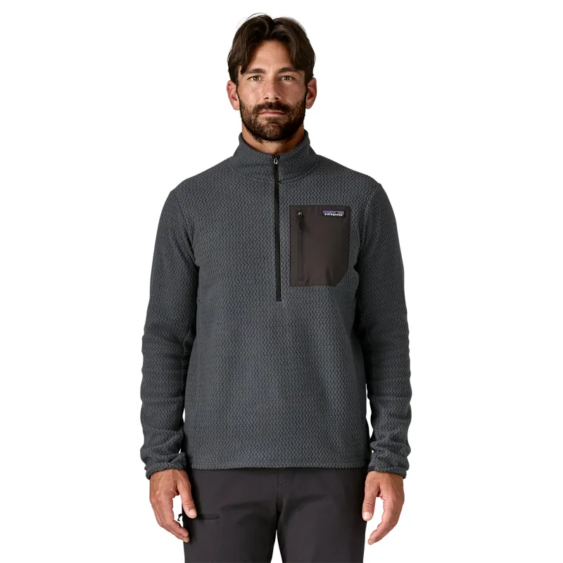 Patagonia R1 Air Fleece Zip-Neck in Smolder Blue