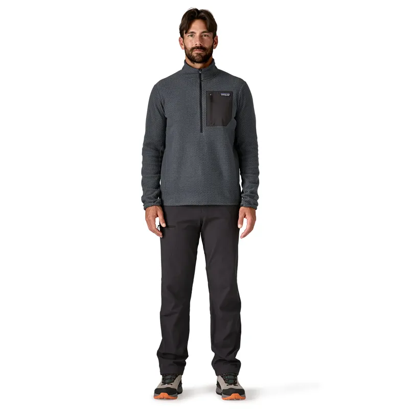 Patagonia R1 Air Fleece Zip-Neck in Smolder Blue-2