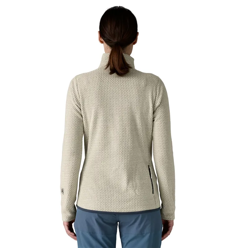 Patagonia Womens R1 Air Zip Thermal Fleece in Woll White-1