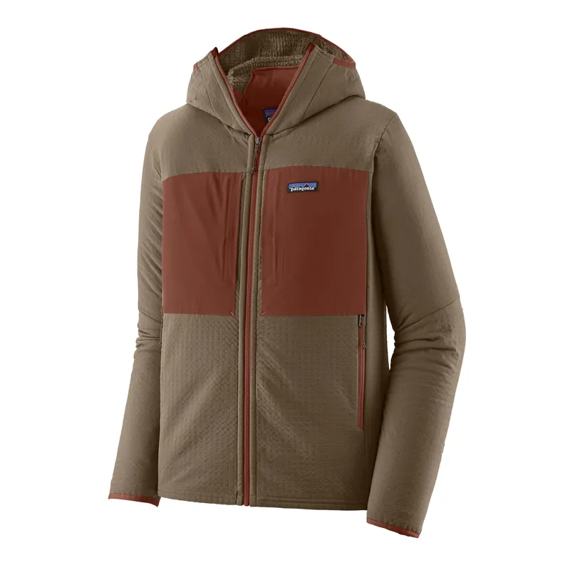Patagonia R2 TechFace Thermal Winter DWR Zip Hoody in Marlow Brown