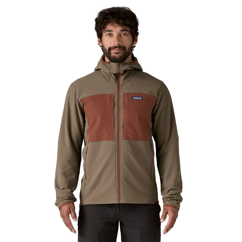 Patagonia R2 TechFace Thermal Winter DWR Zip Hoody in Marlow Brown-1