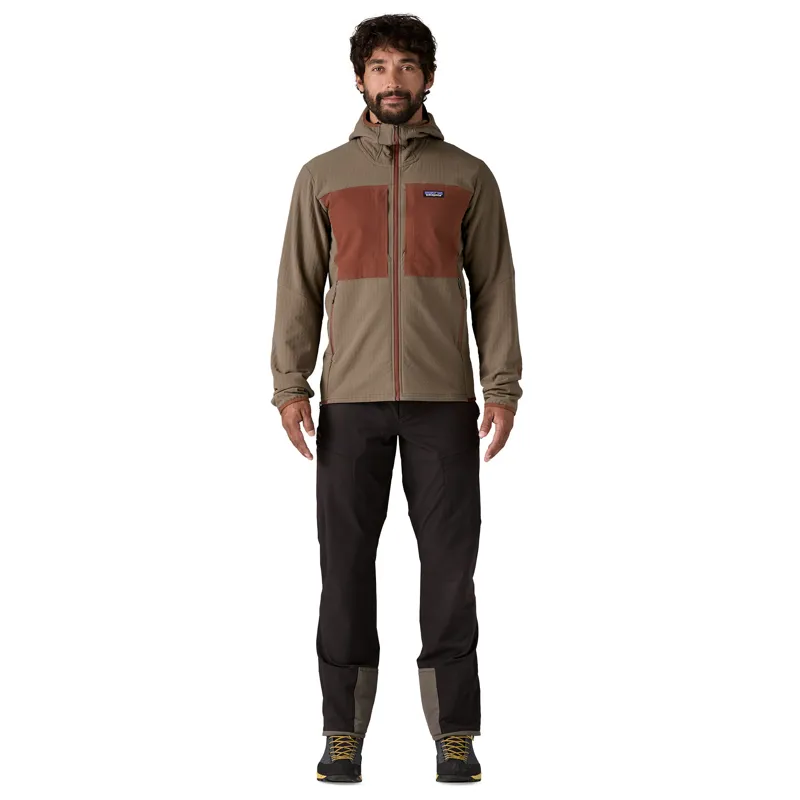 Patagonia R2 TechFace Thermal Winter DWR Zip Hoody in Marlow Brown-2