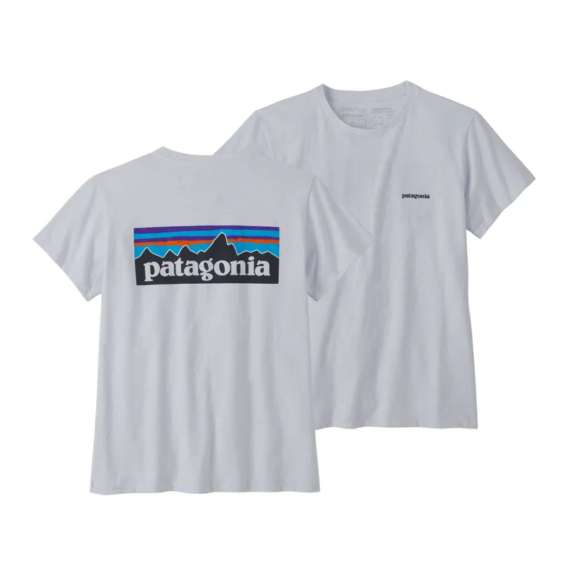 Patagonia Women's P-6 Logo Responsibili-Tee in White-8