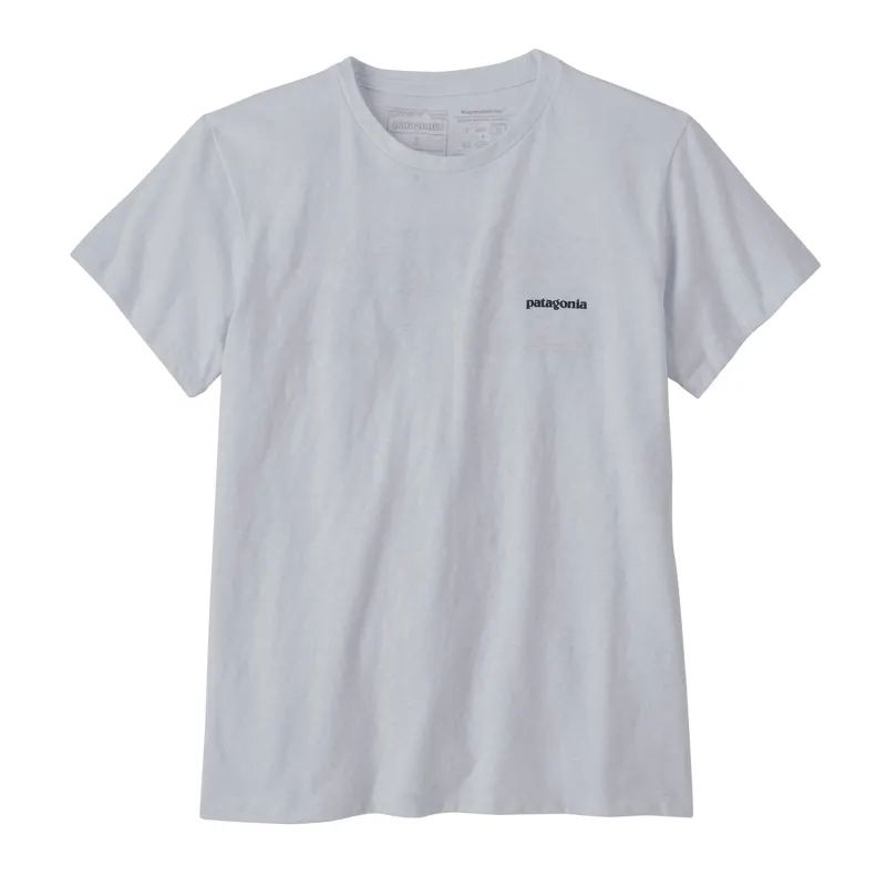 Patagonia Women's P-6 Logo Responsibili-Tee in White-7