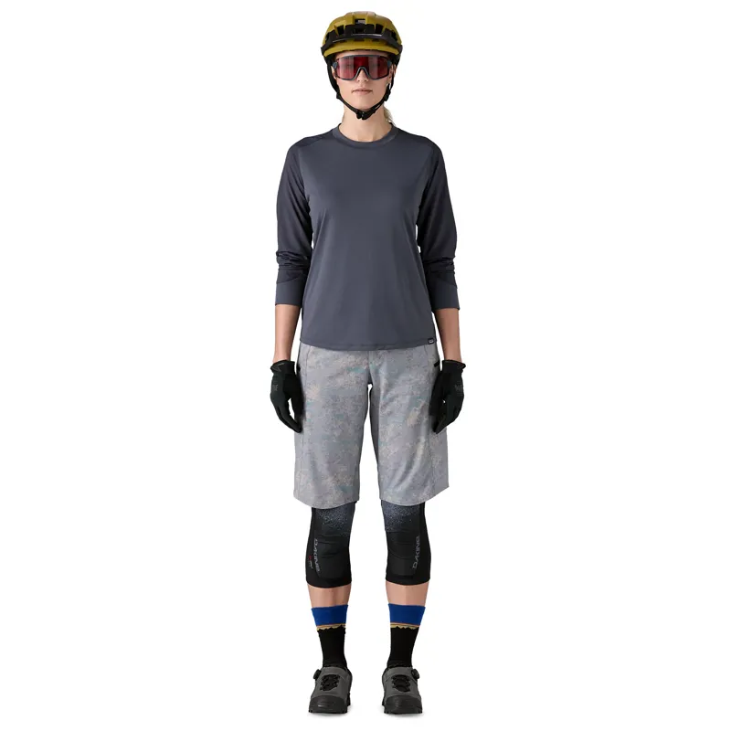 Patagonia WMS Long-Sleeved Dirt Craft Bike MTB Jersey in Smolder Blue-2