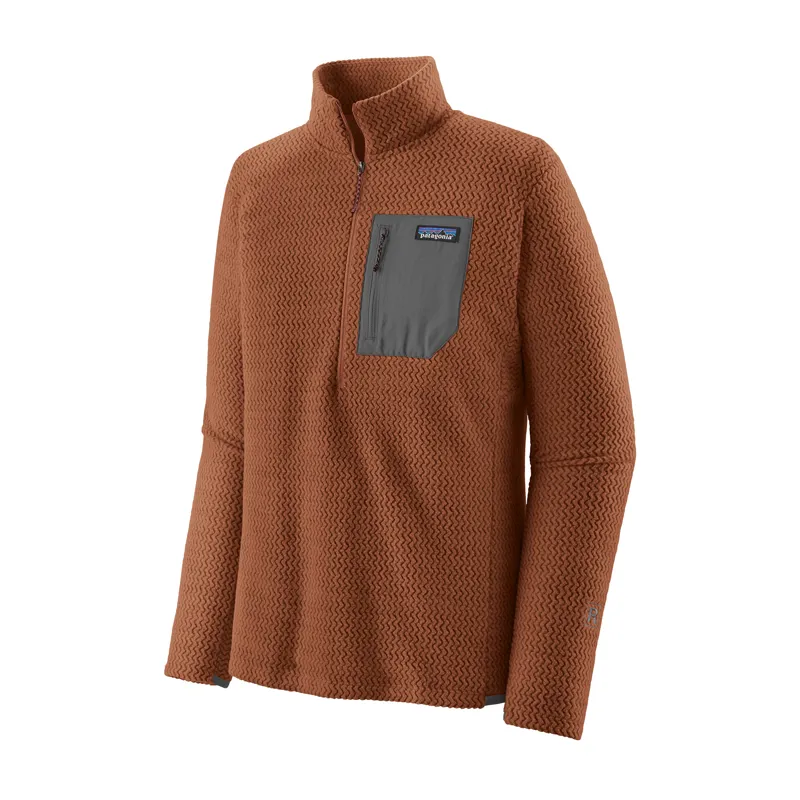 Patagonia Men's R1 Air Zip-Neck in Robin Brown-3