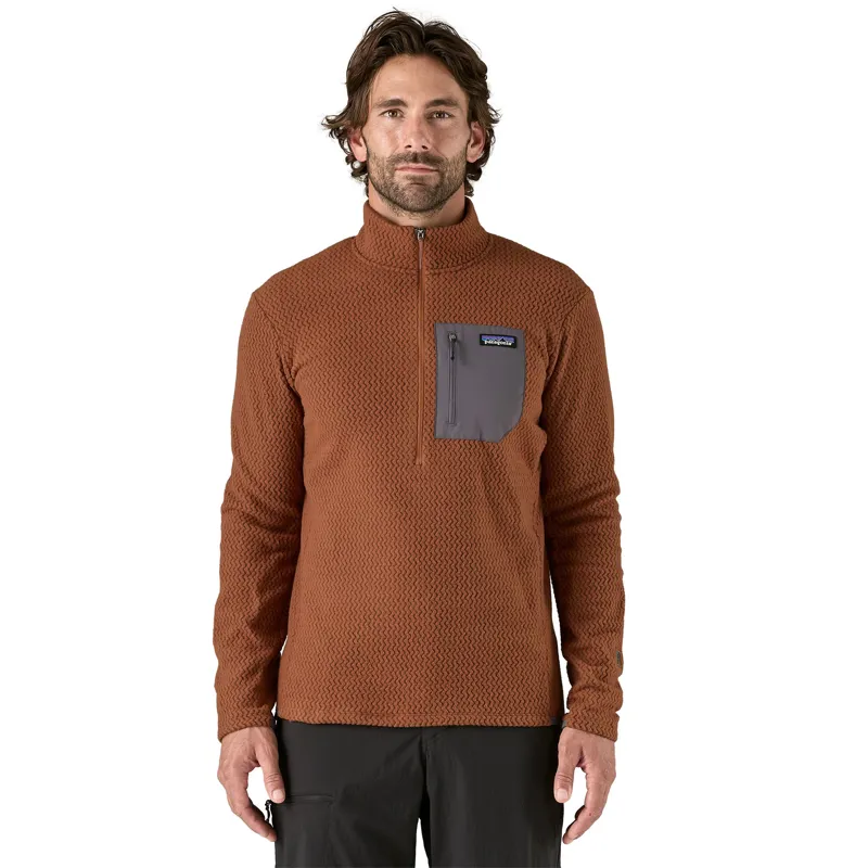Patagonia Men's R1 Air Zip-Neck in Robin Brown