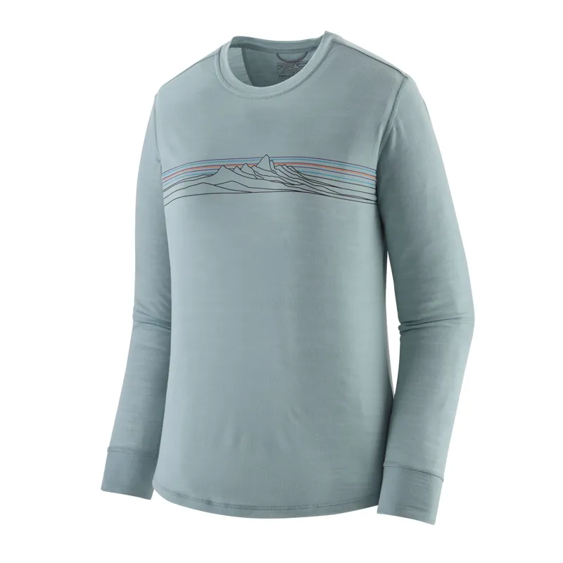 Patagonia Women's LS Capilene Cool Merino Blend Jersey - Strata Stripe-2