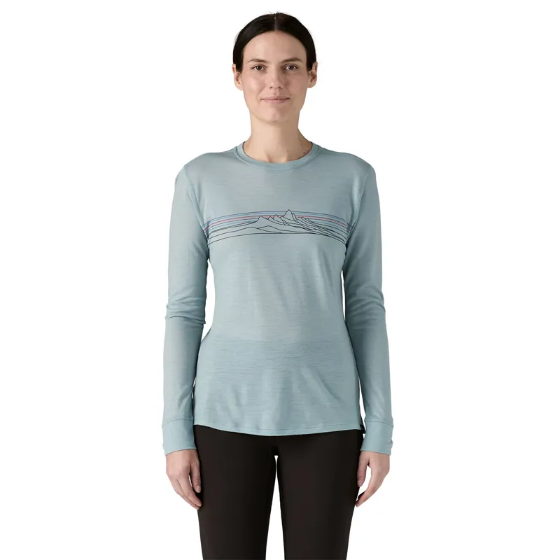 Patagonia Women's LS Capilene Cool Merino Blend Jersey - Strata Stripe