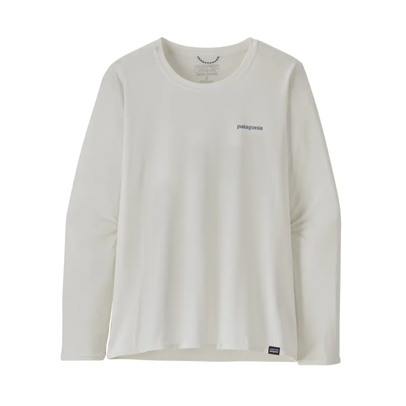Patagonia Women's Long Sleeve Capilene Cool Daily Waters Jersey White -4