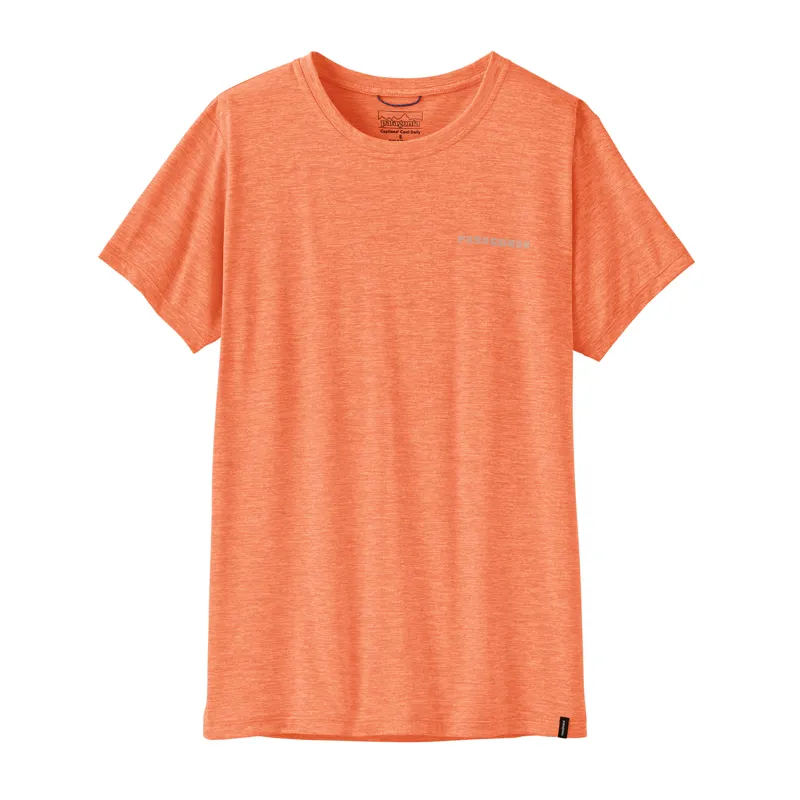 Patagonia Women's Capilene Cool Mother Rays Daily Shirt in Peach Sherbet-1