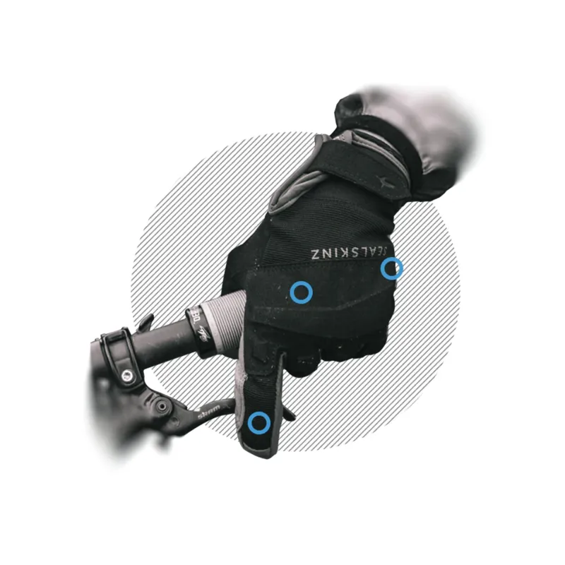 Sealskinz Sutton - Fully Waterproof MTB Glove in Black / Grey-1